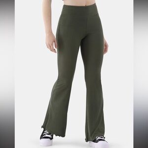 Forever 21 Olive Green Flared Leggings